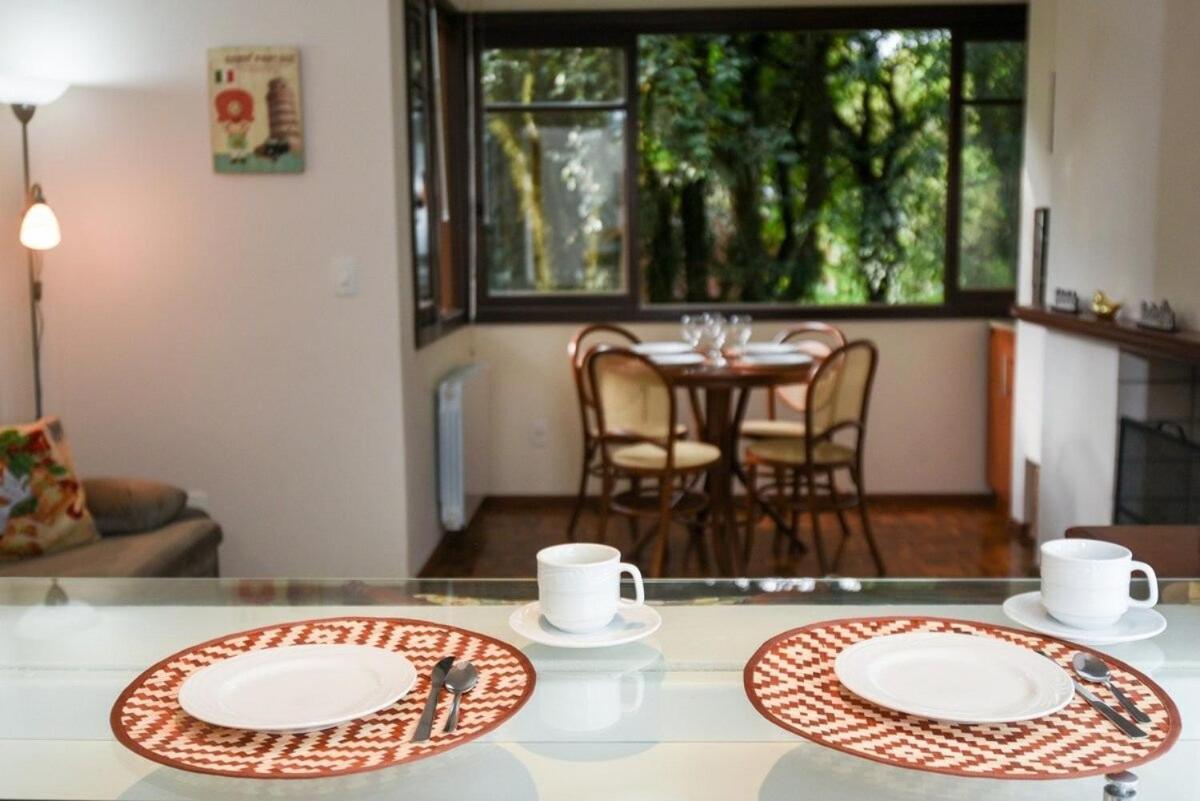 Rosa Edificio Bavaria Apartment Gramado Bagian luar foto