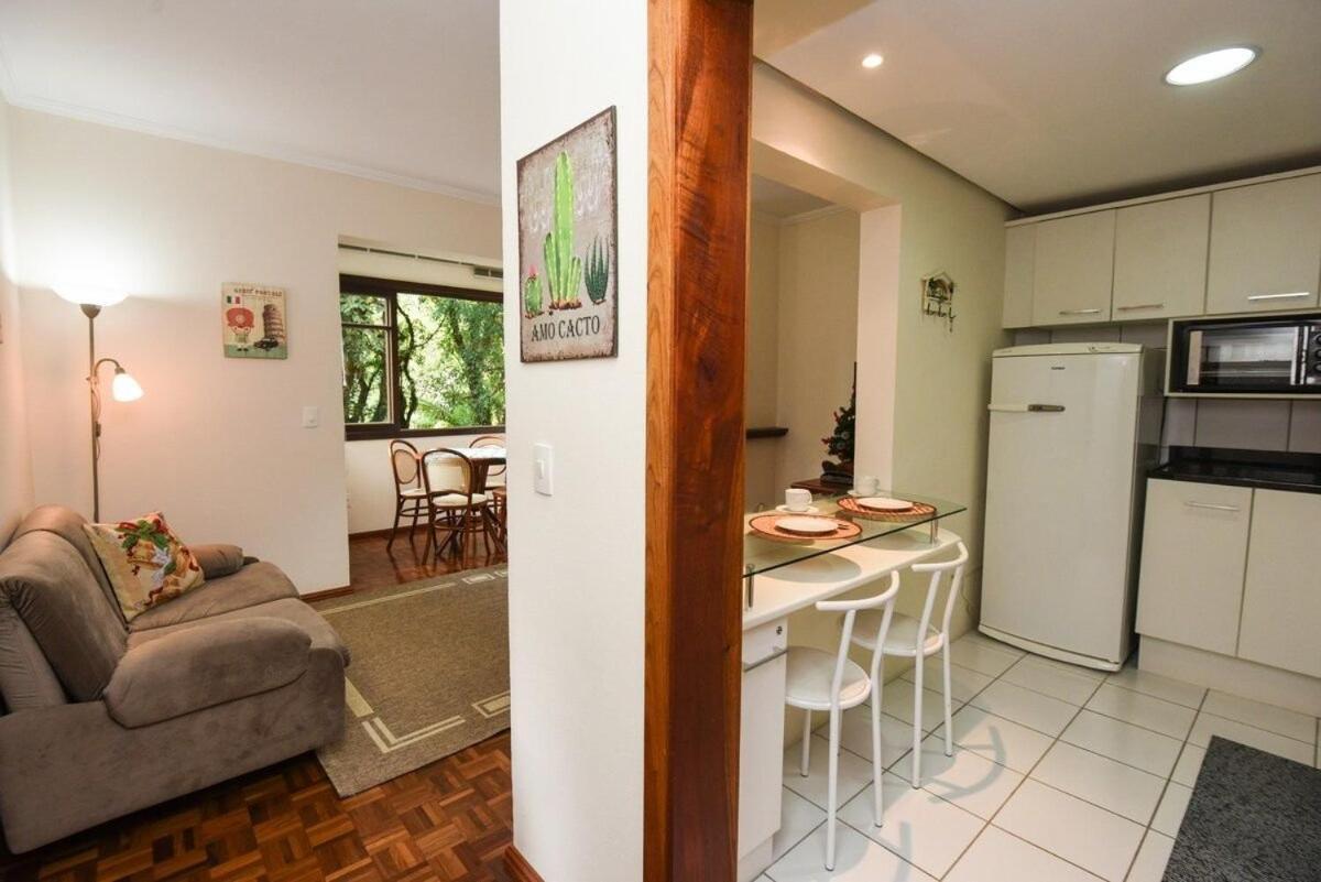 Rosa Edificio Bavaria Apartment Gramado Bagian luar foto